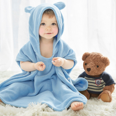 Hooded Towel - Sky Blue