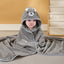Hooded Towel Set Blue & Gray (2 Pack)