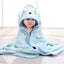 Hooded Towel Set Blue & Gray (2 Pack)